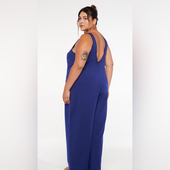 Savage X Fenty Xssential Relaxed Jumpsuit Royal Boss Blue - Picture 5 of 6